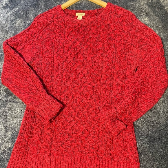 Red Cable Knit Sweater - Picture 1 of 3